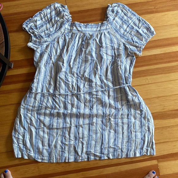 Loft XXL white blue stripe dress - Picture 5 of 5